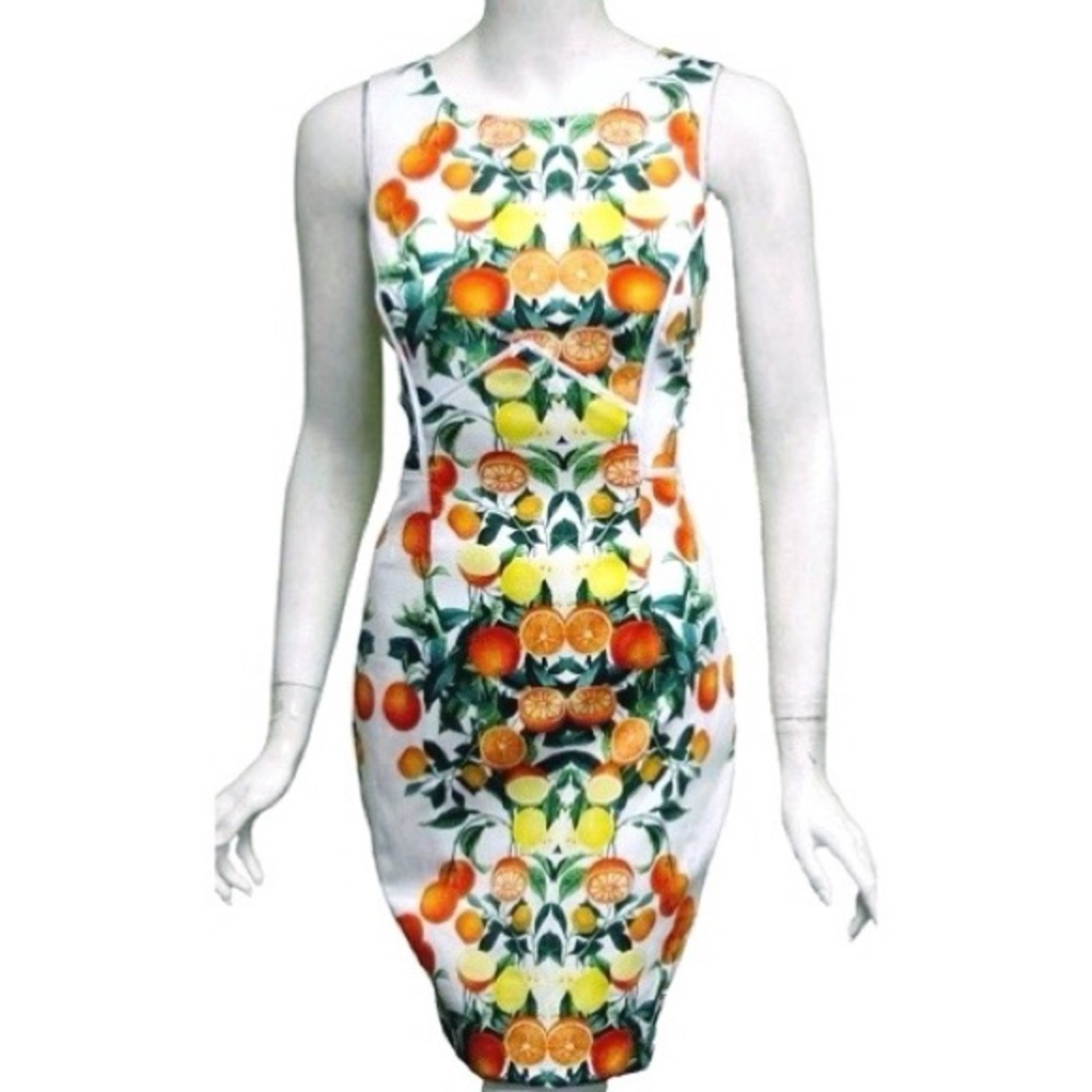 Sheath Dress in Italian inspired citrus print